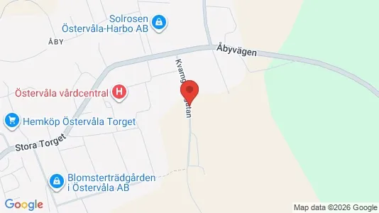 Fastighetsmarker till försäljning i Heby - Bild från Google Street View