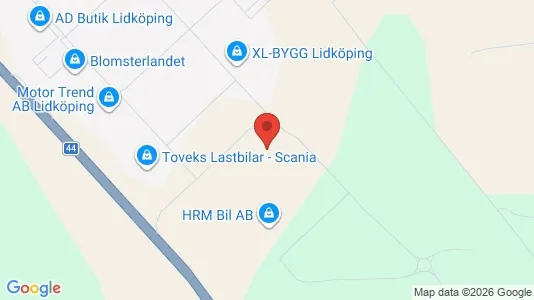 Fastighetsmarker till försäljning i Lidköping - Bild från Google Street View