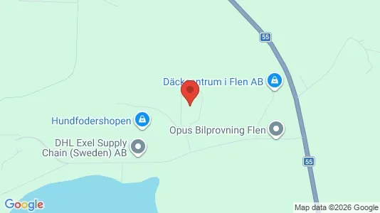 Fastighetsmarker till försäljning i Flen - Bild från Google Street View