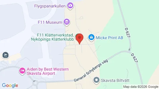 Fastighetsmarker till försäljning i Nyköping - kort over placeringen